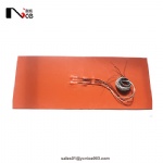 Industrial silicone heating pad with thermocouple