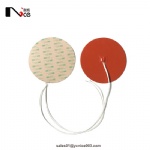 Round silicone rubber heater with 3M adhesive backside